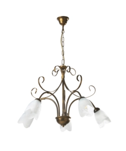 LAMPADARIO 5 LUCI ONLI "ODINO" BRONZO E14